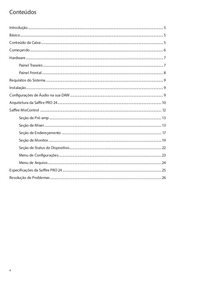 Focusrite Saffire Pro 26 User Manual