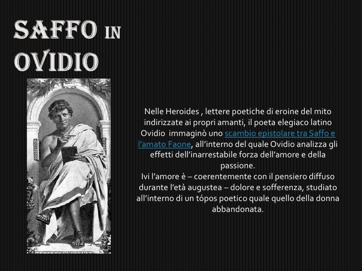 L Ultimo Canto Di Saffo Parafrasi