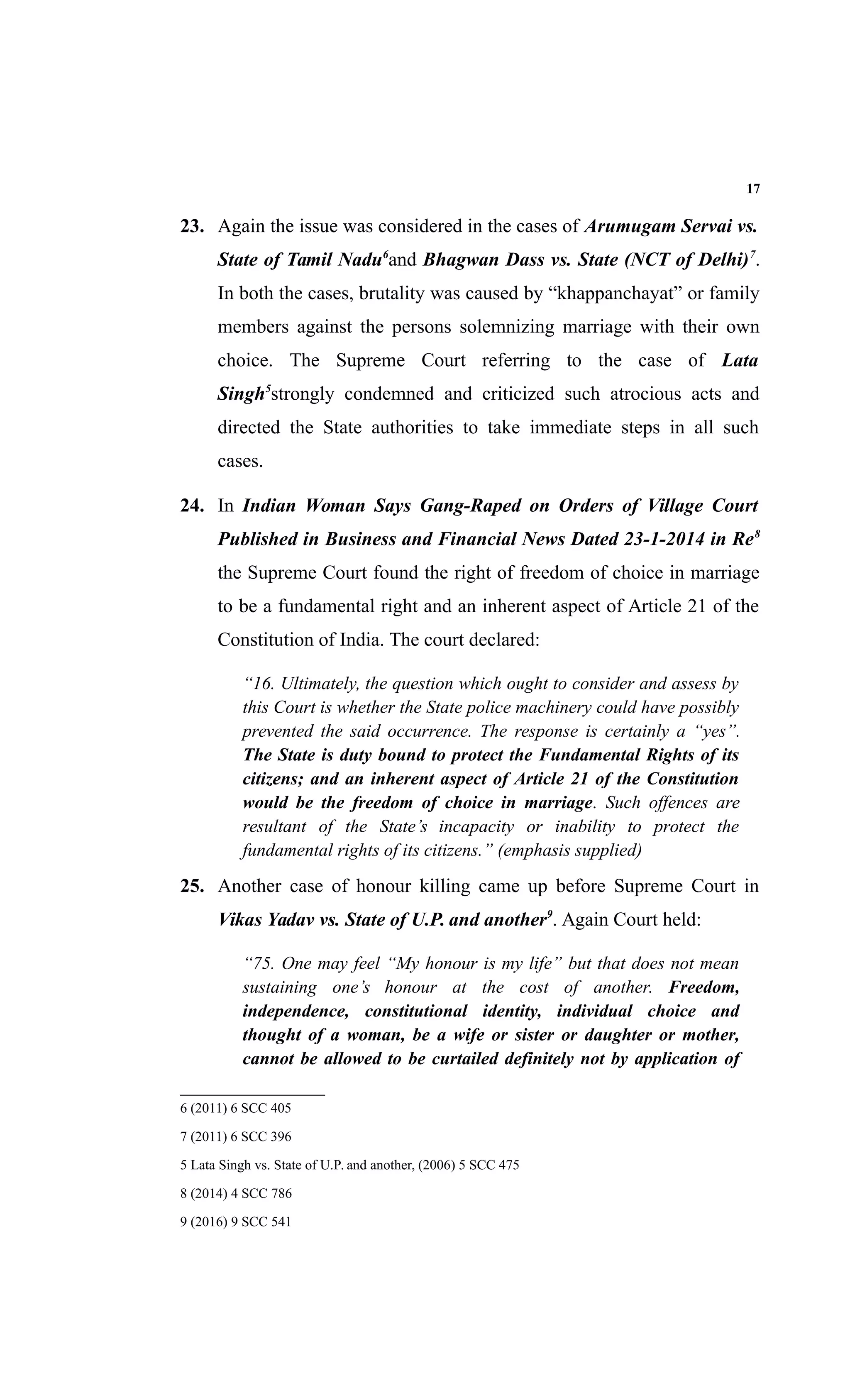 Safia sultana judgment