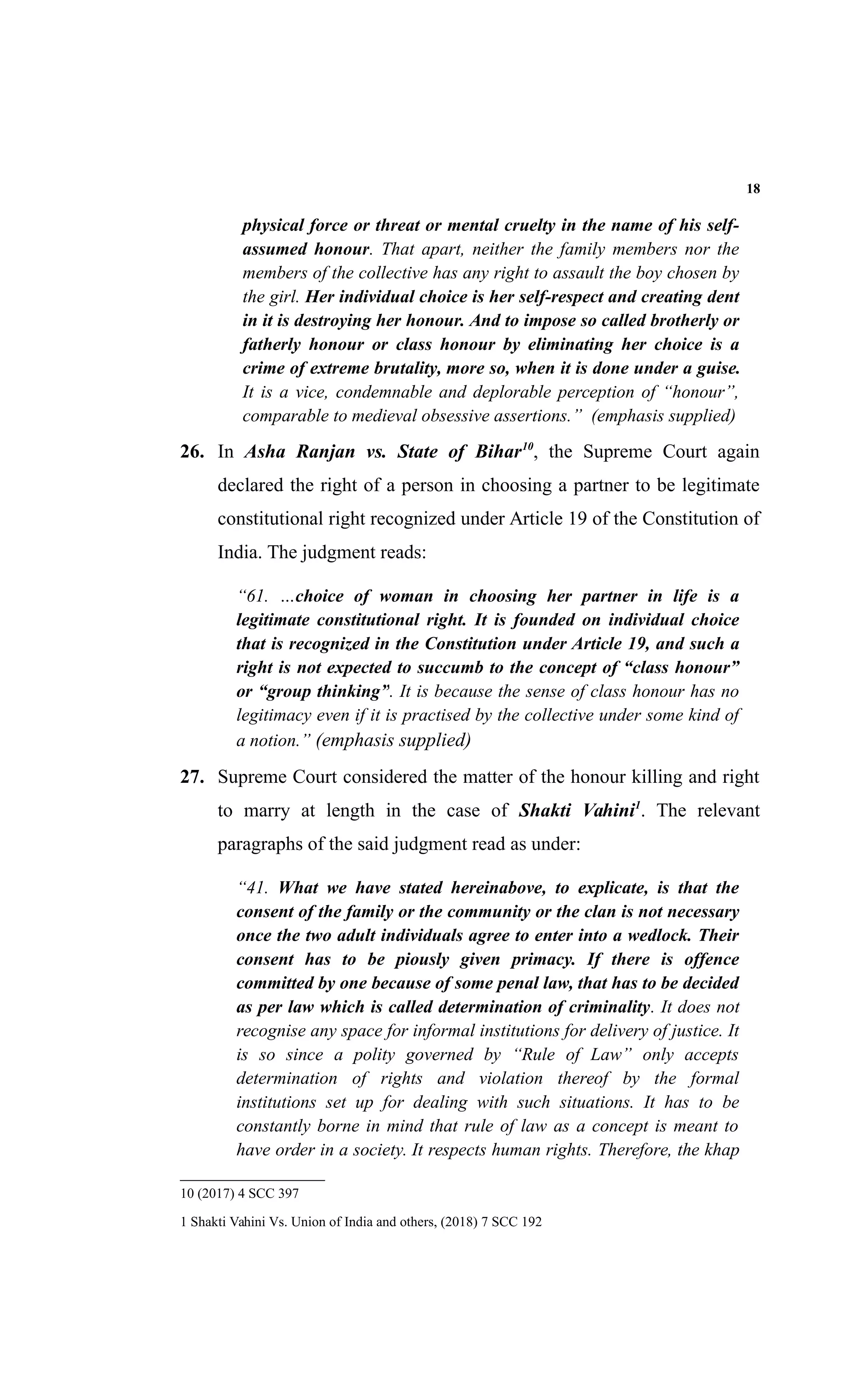 Safia sultana judgment