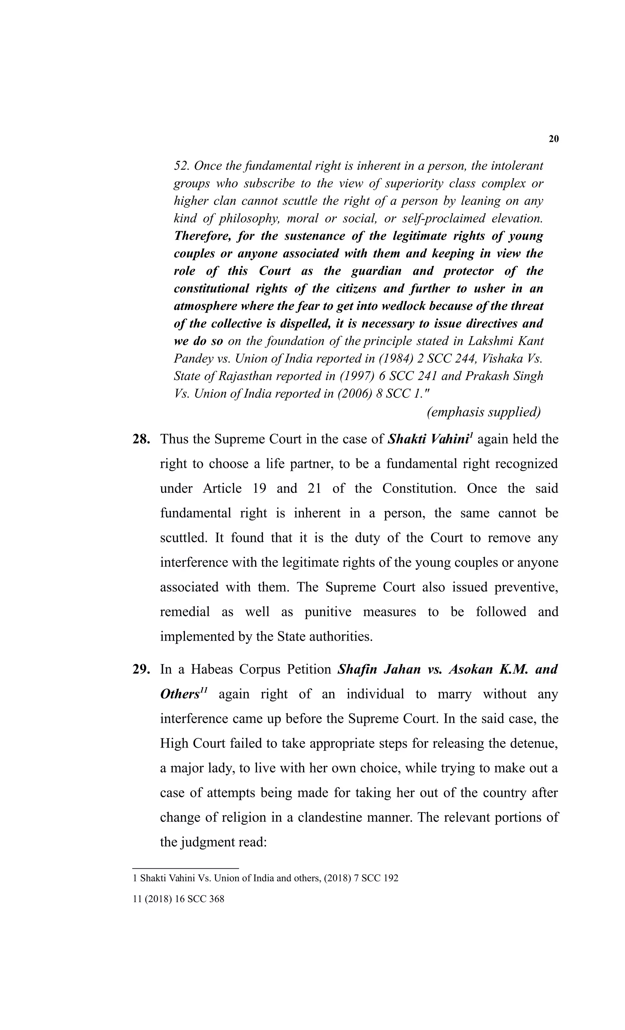 Safia sultana judgment