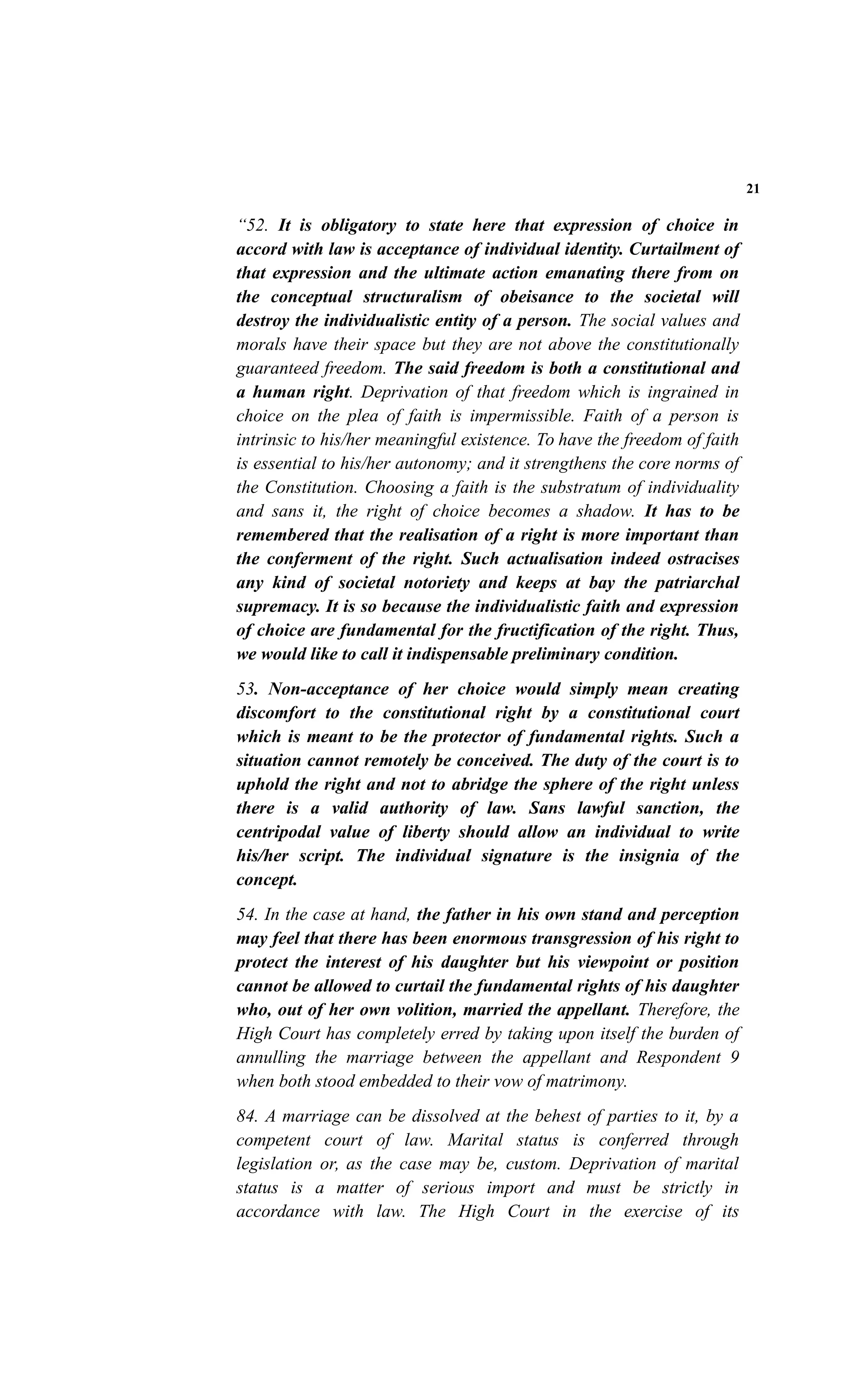 Safia sultana judgment