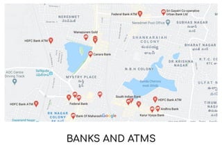 BANKS AND ATMS
 