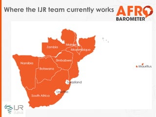 Confronting the “Triple Challenge” Findings on poverty, inequality and unemployment from Afrobarometer Surveys in South Africa
