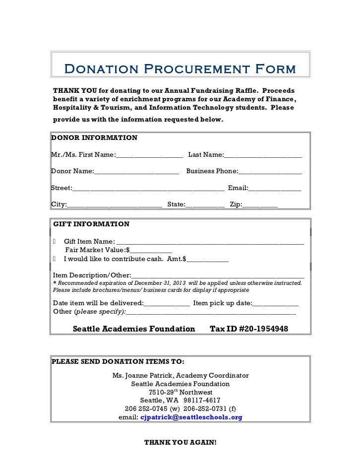 saf procurement form 2012 13 its worth it establishing a 501 c 3 501c3 donation form