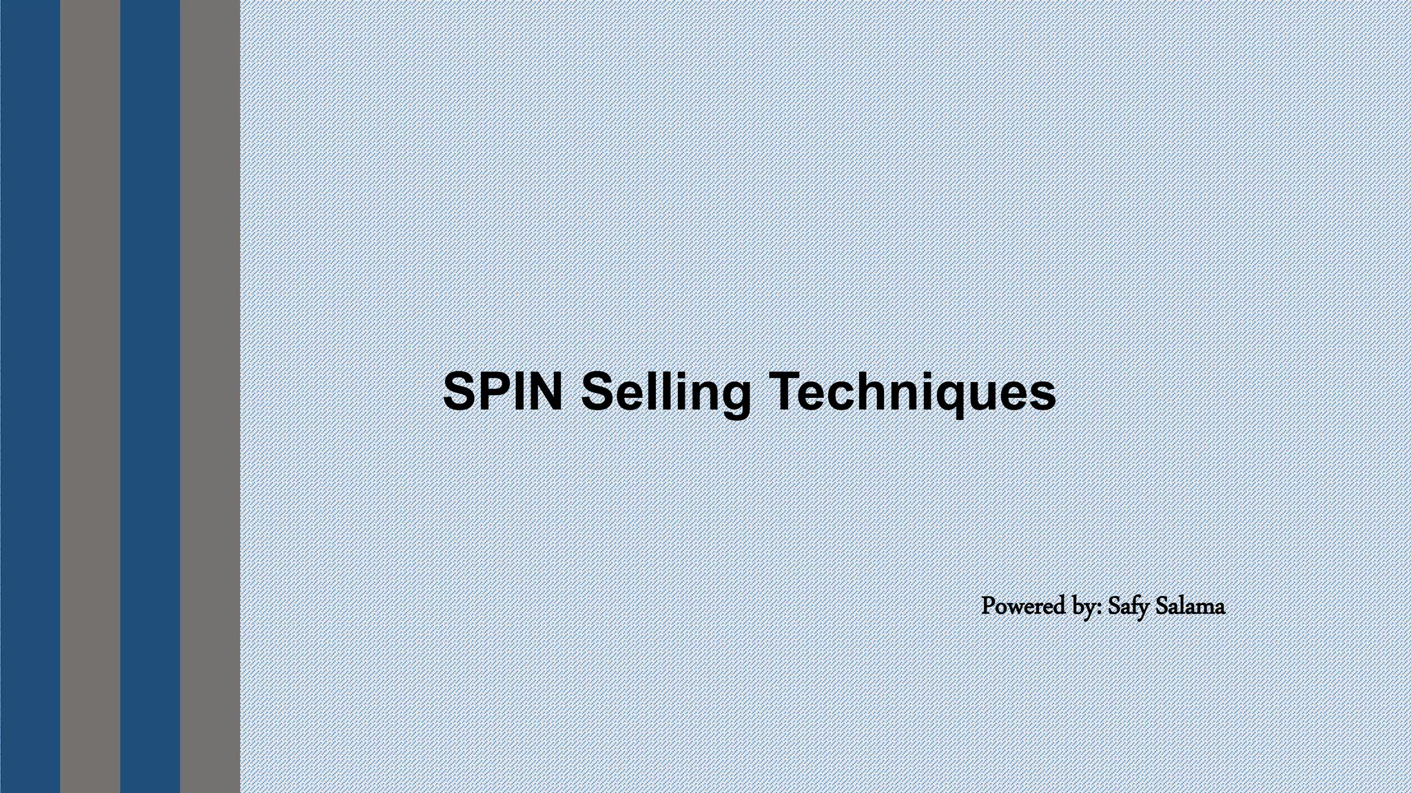 SPIN Selling PPT