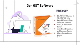 SAG Infotech Product Include Tax, TDS, and GST Management Software | PDF