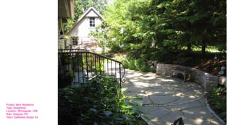 Project. Beck Residence
Type. Residential
Location. Minneapolis. USA
Role. Designer. PM
Team. Edelweiss Design Inc
 