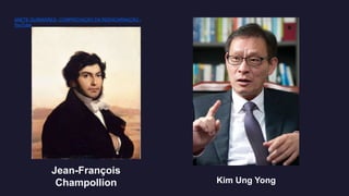 Kim Ung Yong
Jean-François
Champollion
ANETE GUIMARÃES- COMPROVAÇÃO DA REENCARNAÇÃO -
YouTube
 