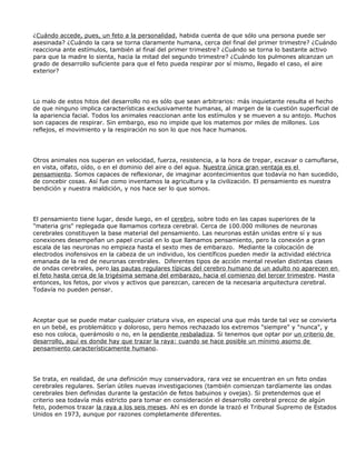 Carl Sagan sobre el aborto