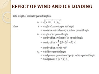 EFFECT OF WIND AND ICE LOADING
 
