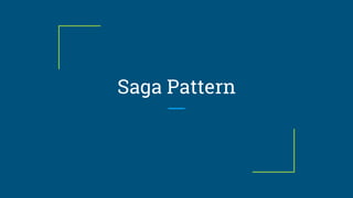 Saga Pattern
 