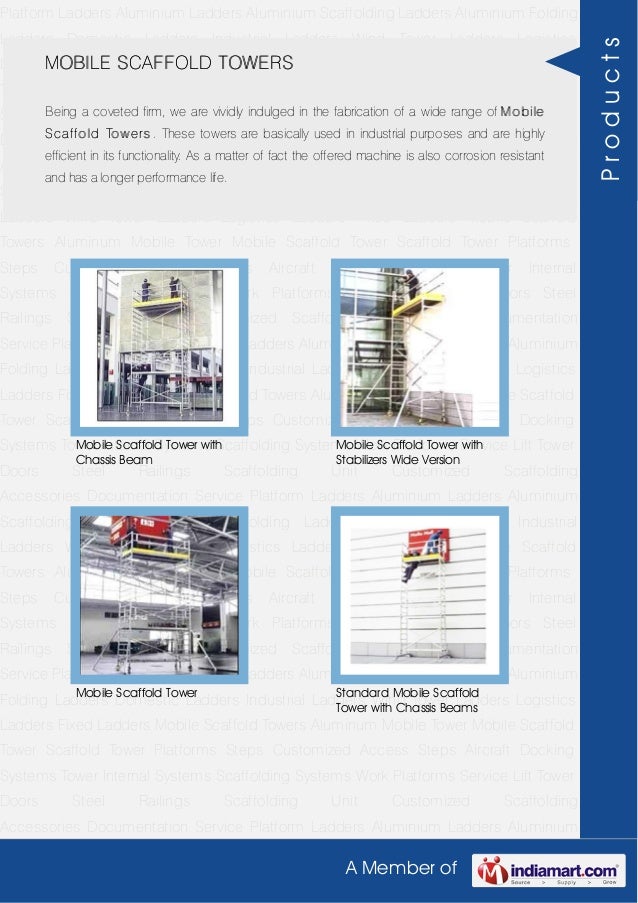 Folding Mobile Platform Ladders By Sagar asiaprivatelimited