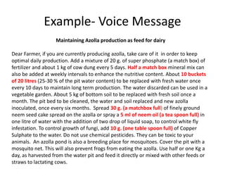 Organizing and managing livestock content for mobile dissemination 