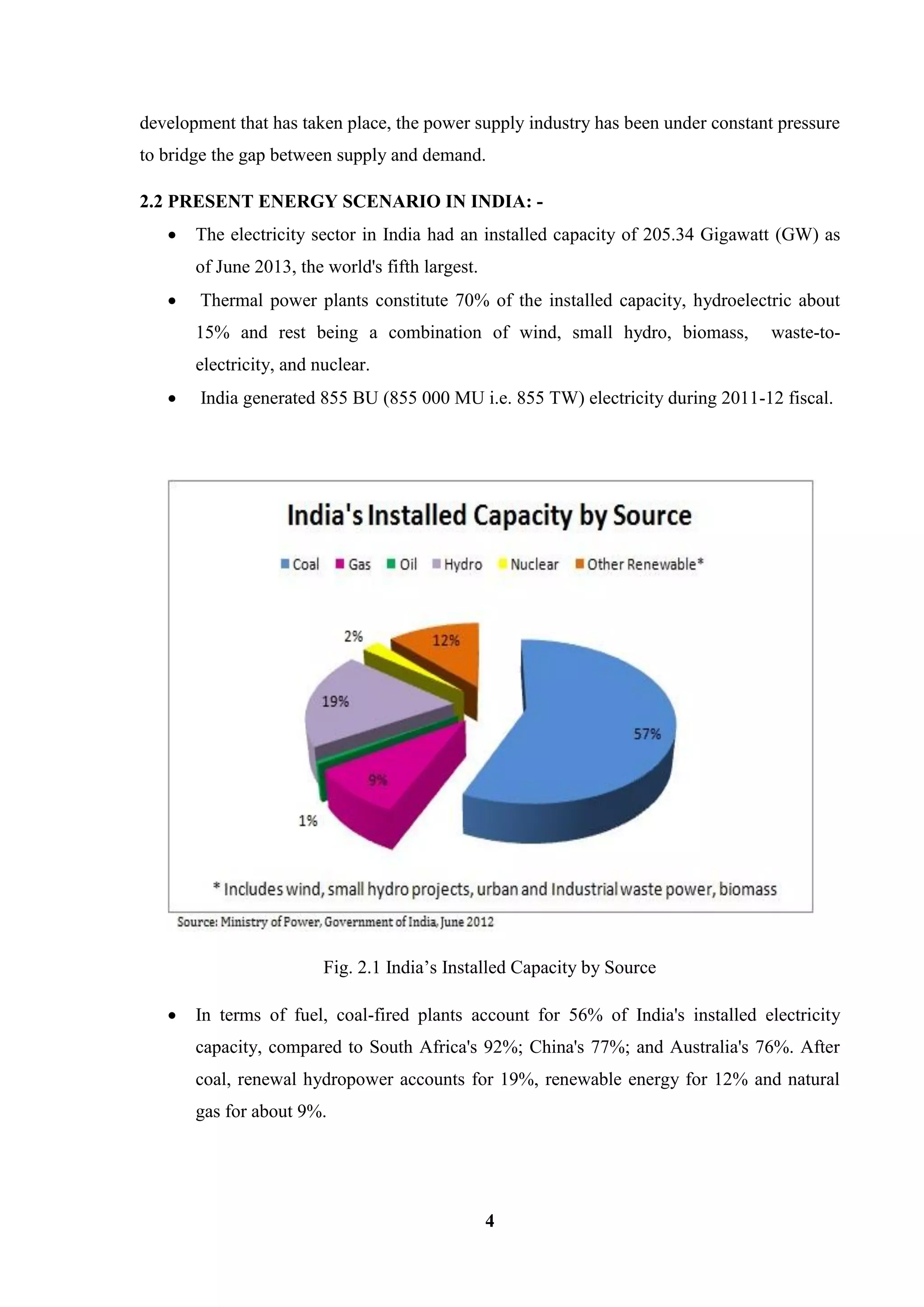 training report on thermal power plant & thermal power generation by ...