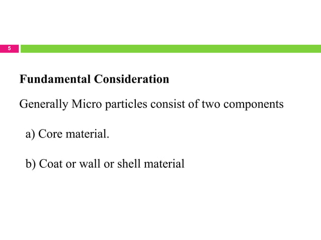 MICROENCAPSULATION TECHNIQUES AND APPLICATION | PPTX | Chemistry | Science