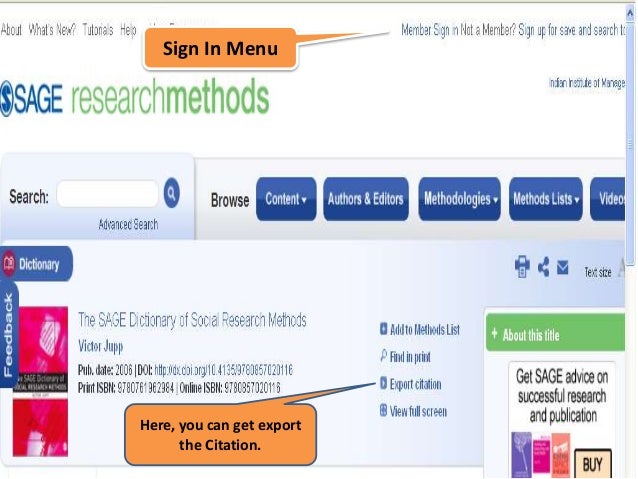 Sage Research Method Online Sage Research Method Online