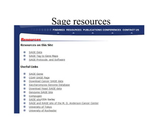 Sage resources
 