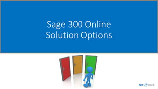 Sage 300 Online
Solution Options
 
