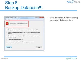 © Net@Work
 Do a database dump or backup
or copy of database files.
Step 8:
Backup Database!!!
 