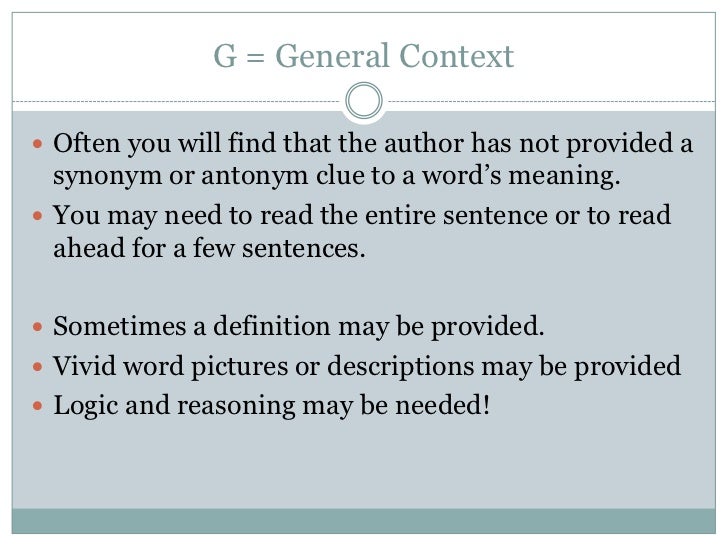 Sage approach to vocabulary