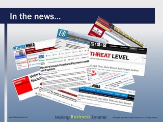 In the news…




www.SAGEcomputer.com   Making Business Smarter   ©Copyright 2009, SAGE Computer Associates, Inc. All rights reserved
 