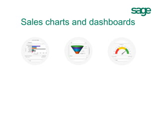 Sales charts and dashboards
 