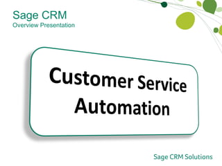 Sage CRM Overview Presentation 