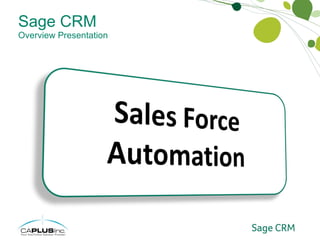 Sage CRM Overview Presentation 