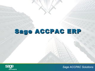 Sage ACCPAC ERP
 