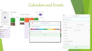 Calendars and Events
1
2
3
 