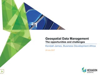 Geospatial Database Management Geospatial Data Management for Engineering and Geosaptial Professionals ...