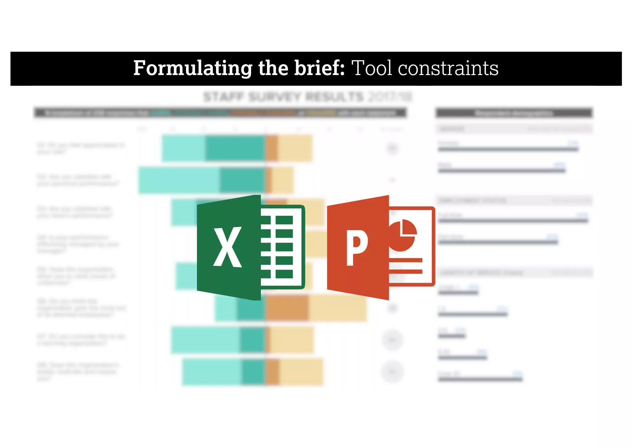 Formulating the brief: Tool constraints
 