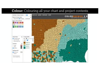 Colour: Colouring all your chart and project contents
 