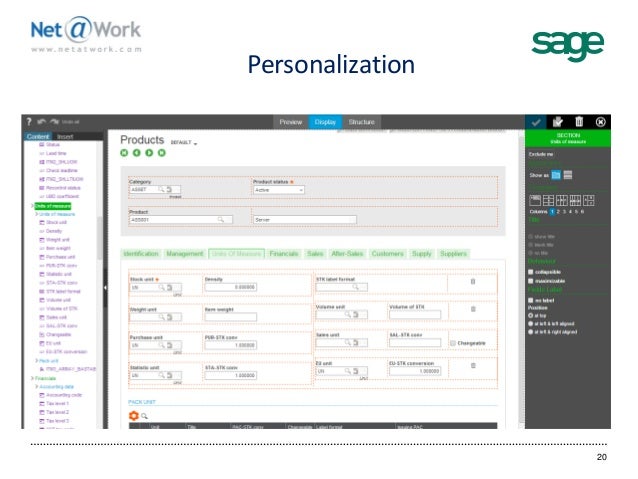 Sage x3 landing pages