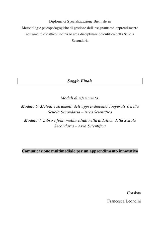 Saggio Finale Comuncazionemultimediale