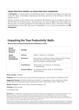 Unpacking the 'Poor Productivity' Myth - Women Resurrecting Poultry ...