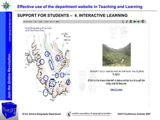 Effective use of the department website in Teaching and Learning SUPPORT FOR STUDENTS –  4. INTERACTIVE LEARNING 