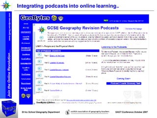 Integrating podcasts into online learning.. 