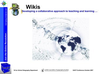 Wikis   Developing a collaborative approach to teaching and learning … 