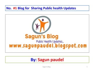 No. #1 Blog for Sharing Public health Updates
By: Sagun paudel
Sagun's Blog 1
 