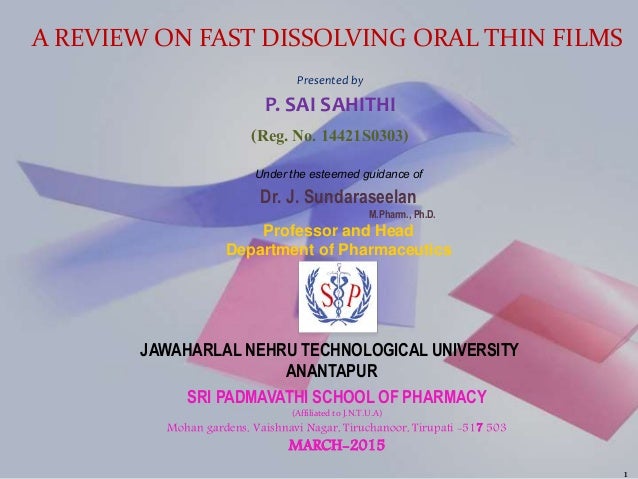 Dissertation fast dissolving