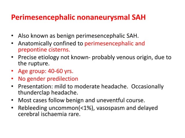 Non traumatic Subarachnoid hemorrhage (SAH) | PPTX