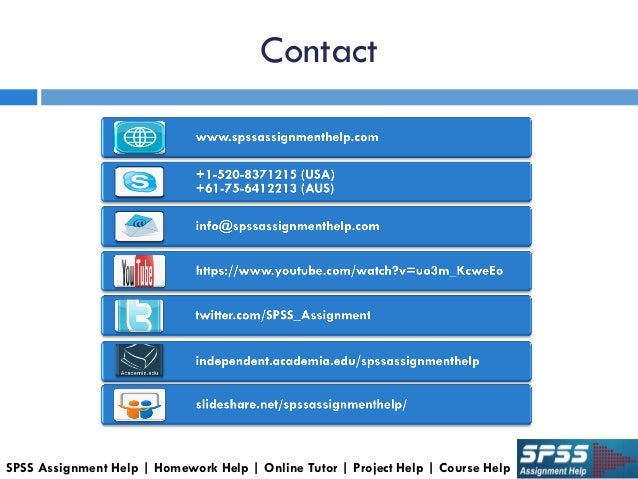 Spss homework help