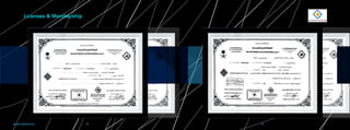 Licenses & Membership
‫اﻟﻬﻨﺪﺳﻴﺔ‬ ‫ﻟﻼﺳﺘﺸﺎرات‬ ‫ﺳﺤﺎب‬ 15 14
 