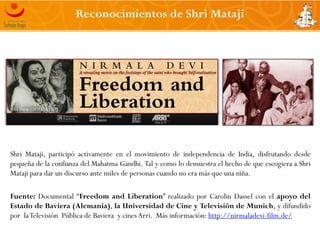 Reconocimientos de Shri Mataji




Shri Mataji, participó activamente en el movimiento de independencia de India,
disfruta...