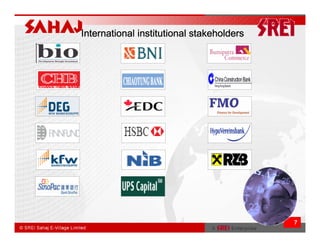 International institutional stakeholders




                                           7
 