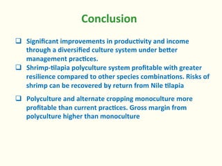 Bringing Back Seasonality into Coastal Aquatic Agricultural Systems