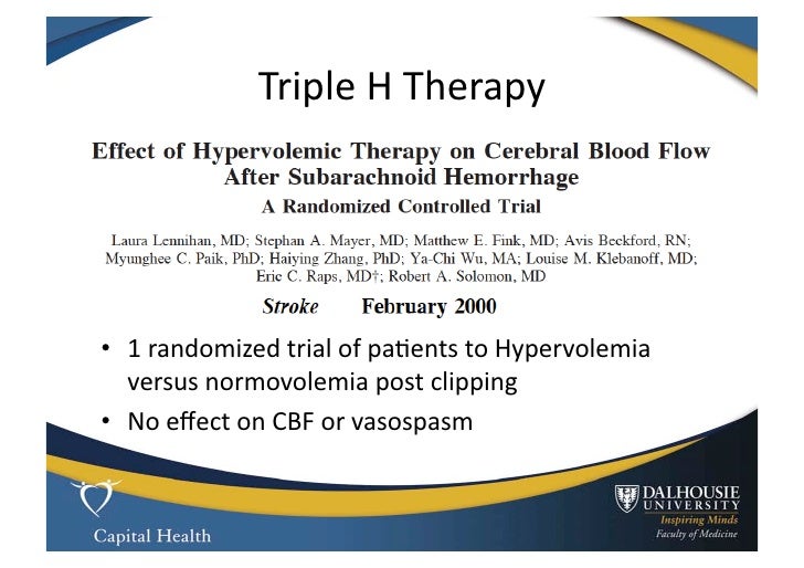 Subarachnoid hemorrhage and Vasospasm