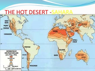 THE HOT DESERT -SAHARA 
 
